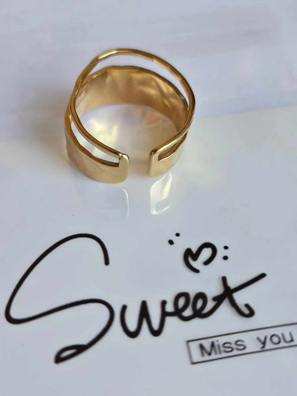 Trendy roestvrijstalen ring – photo 2